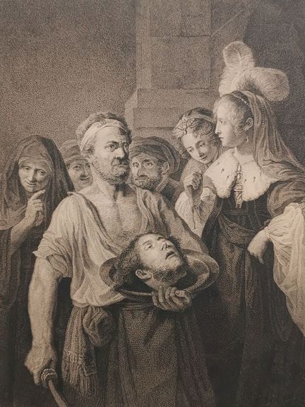 D'après Rembrandt 
Décollation de Saint Jean.
Grav