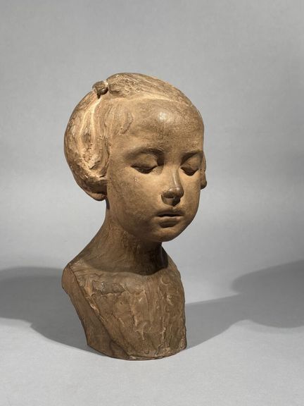 Gustave Pimienta (1888-1982) 
Busto di fanciulla.
