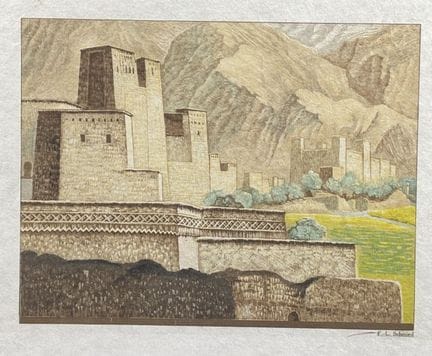 François-Louis Schmied (1873-1941),
Kasbah.
Estamp