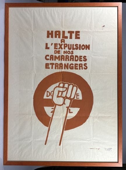 巴黎国立高等美术学院——1968年5月
停止驱逐我们的外国同学。建议外国人不要参与。82 x 59 