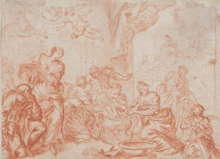 ARTISTE ITALIEN_x001D_ Composition du XVIIIe siècl