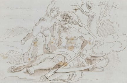 ARTISTE ITALIEN _x001D_ Chronos dévorant son fils,