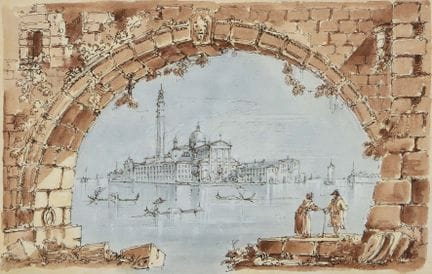 FRANCESCO GUARDI - Succession_x001D_ Vue sur l'île