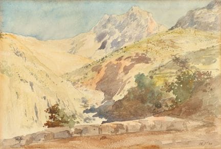 Alexis MOSSA (1844-1926). 
Roccassière, vista desd