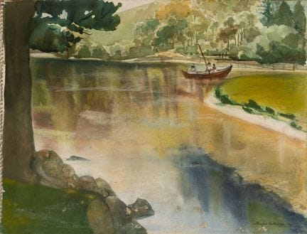 Jhupu ADHIKARI (indischer Maler, 1927–2013).
Winde