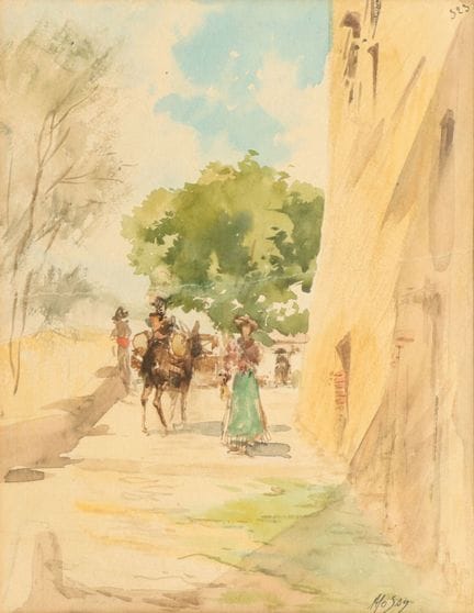 Alexis MOSSA (1844-1926). 
Niza, Pessicart - marzo