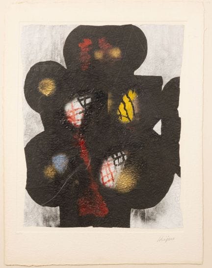Ladislas KIJNO (1921-2012).
Composición en negro y