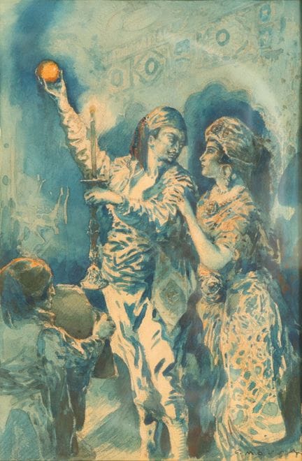Gustave-Adolphe MOSSA (Niza, 1883-1971). 
El eclip