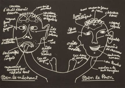 Ben VAUTIER, genannt BEN (1935–2024).
Ben, der Bös