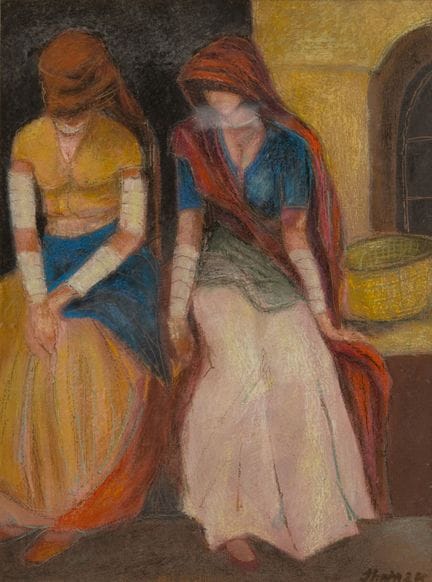 Jhupu ADHIKARI (pintor indio, 1927-2013).
Dos herm
