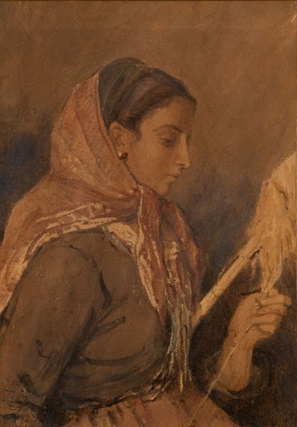 Joseph FRICERO (Nice, 1807-1870). 
Portrait de fem