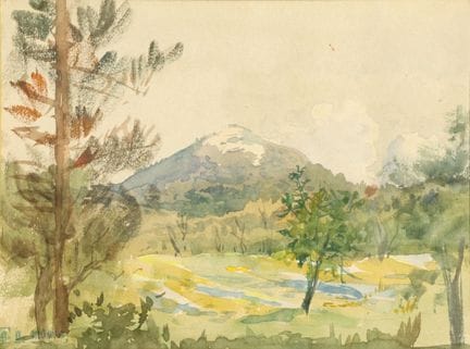 Alexis MOSSA (1844-1926). 
Paisaje de montaña, vis