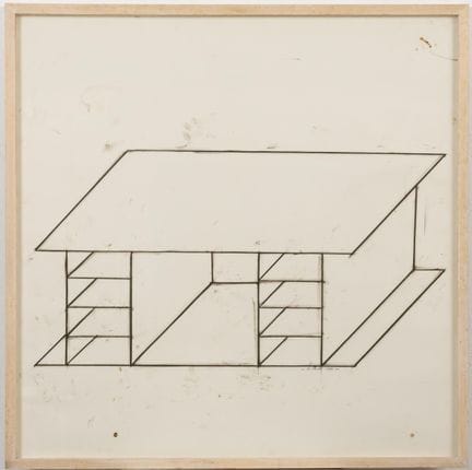 Bernar VENET (geb. 1941). 
Büro – 1990.
Pastell au