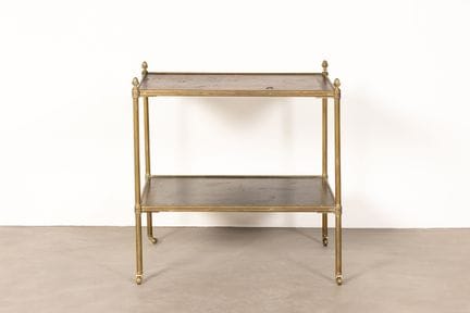 MAISON JANSEN, im Stil von.
Serviertisch aus Bronz