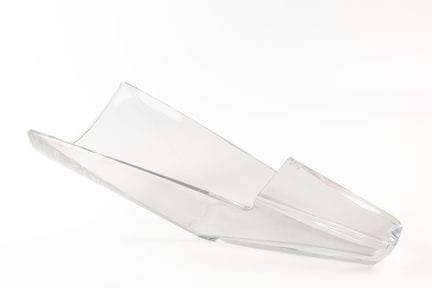 BACCARAT.
Längliche Tischvase, Modell „Diva“, aus 