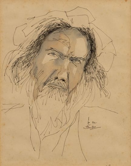 Jhupu ADHIKARI (indischer Maler, 1927–2013).
Skizz