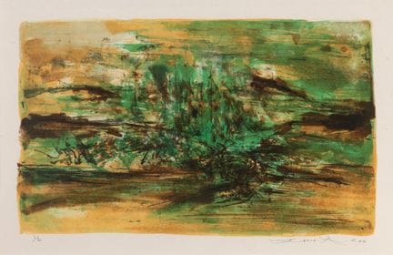 ZAO Wou-Ki (1920-2013).
Composición en verde - (19