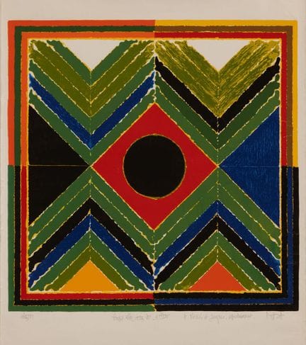 Sayed Haider RAZA (1922–2016).
Keimung III – 1987.