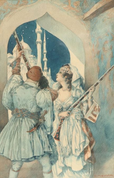 Gustave-Adolphe MOSSA (Nizza, 1883–1971). 
Die Reb