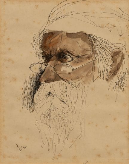Jhupu ADHIKARI (indischer Maler, 1927–2013).
Skizz