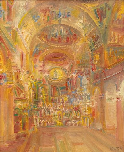 Blasco MENTOR (pintor catalán, 1919-2003).
La basí