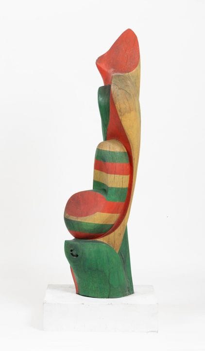 Joëlle NEVEU (1944–2007).
Lackierte Holzskulptur.

