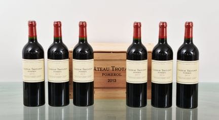 2013年份特罗塔诺伊酒庄（Château TROTANOY）波美侯红葡萄酒，6瓶，原装木箱