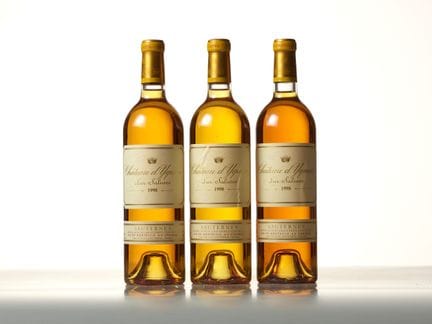 1998年伊克姆酒庄（Château D'YQUEM）C1 Supérieur索泰尔纳甜白葡萄酒（标