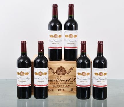 Château CROZET-BAGES 2010, Pauillac, 6 botellas, c