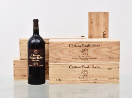 2020年份穆兰·里什酒庄（Château MOULIN RICHE）红葡萄酒，圣朱利安产区，莱奥维