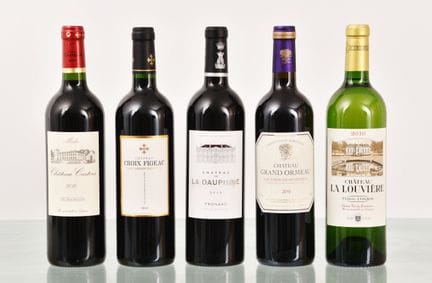 2010年份波尔多葡萄酒套装，共30瓶，包括：拉多芬酒庄（Château LA DAUPHINE）、