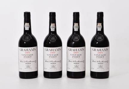 GRAHANS Vintage Porto 1977, 4 bottiglie, nella cas