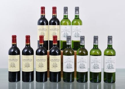 2010年份马拉蒂克-拉格拉维耶酒庄（Château MALARTIC-LAGRAVIERE）葡萄酒