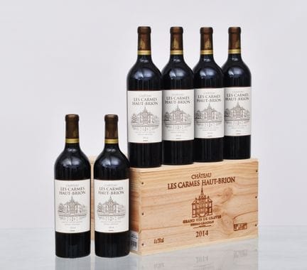 Château LES CARMES HAUT-BRION 2014, 6 bottiglie, c
