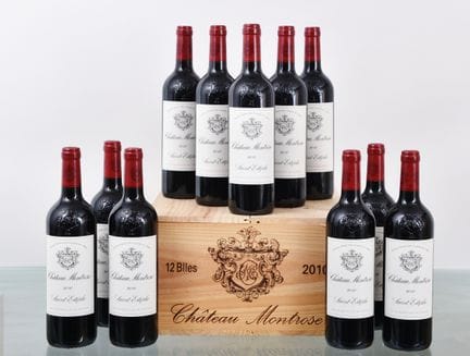 蒙特罗斯酒庄 2010 年份，圣埃斯泰夫二级庄，12 瓶，原装木箱