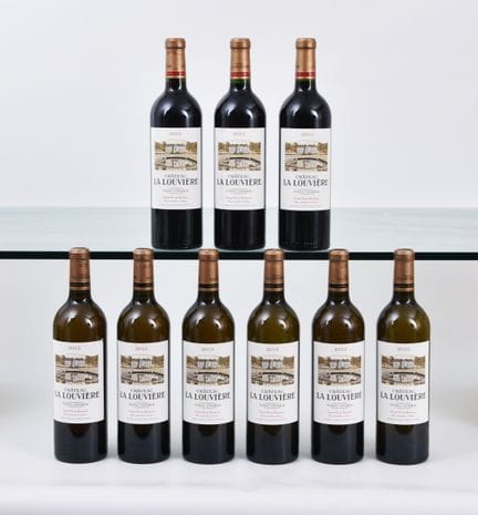 Château LA LOUVIERE 2013, Médoc, 9 bottiglie (3 ro