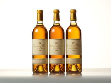 1999年伊克姆酒庄（Château D'YQUEM）C1 Supérieur索泰尔纳甜白葡萄酒，3