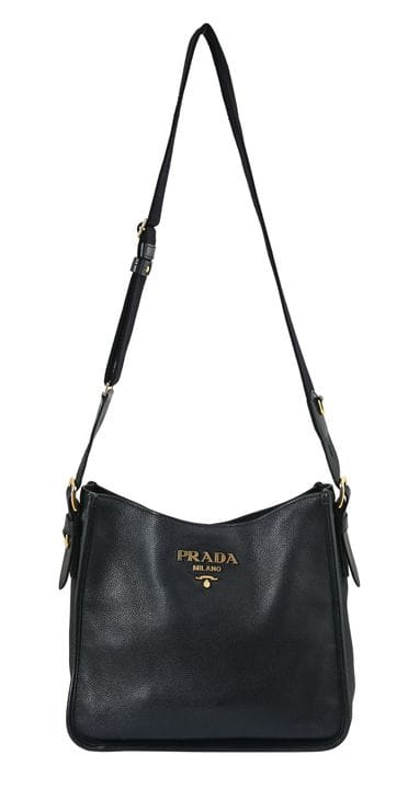 SAC À BANDOULIÈRE PRADA DAINO
Cuir Vitello noir gr