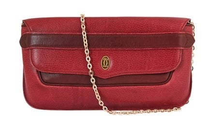 SAC À BANDOULIÈRE CARTIER VINTAGE
Cuir grainé roug