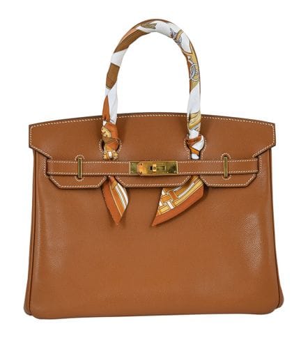 SAC À MAIN HERMÈS BIRKIN 30
Or sur or. Clés et fer