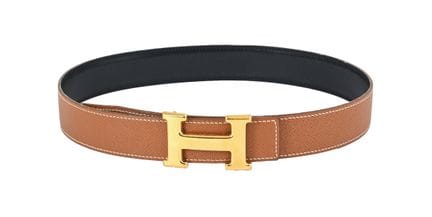 CEINTURE HERMÈS VINTAGE
1994. Cuir Clémence marron