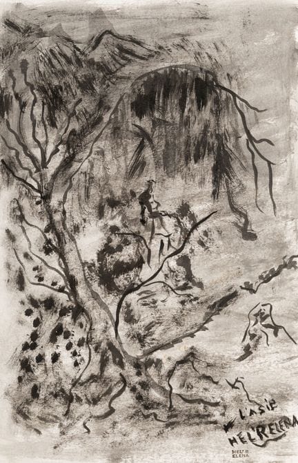 Elena HEL'R (1946)
Sueño de Asia 
Tinta sobre pape