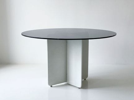 ROCHE BOBOIS
TAVOLO con piano circolare, base a an