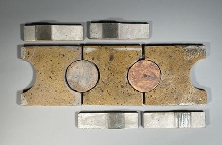 PIERRE DIGAN (1941-2016)
Lot de CARREAUX de Paveme