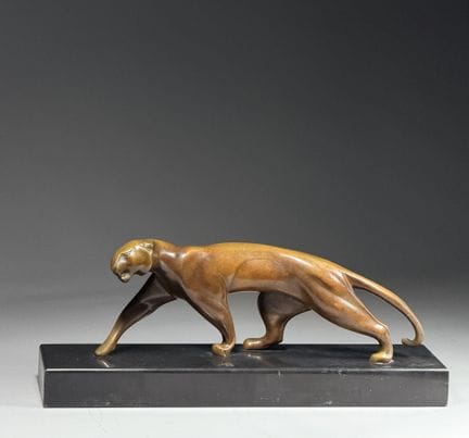 Michel DECOUX (1837–1924)
Walking Panther 
Bronze 