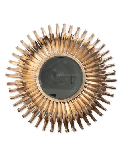 Grand MIROIR SOLEIL
Métal laqué doré
D. 123 cm
