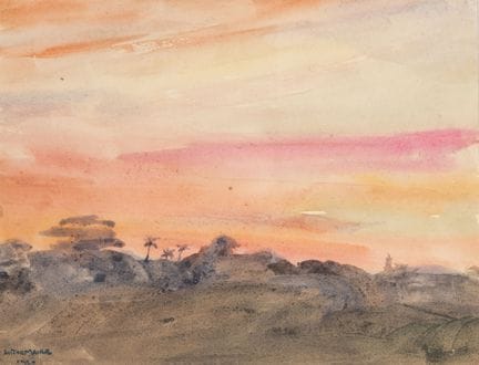 André MAIRE (1898-1984)
Puesta de sol roja con var