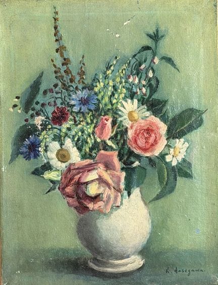 长谷川清（1891-1980 年）
花束，1949 年
布面油画，右下方有签名，背面有会签和日期。 