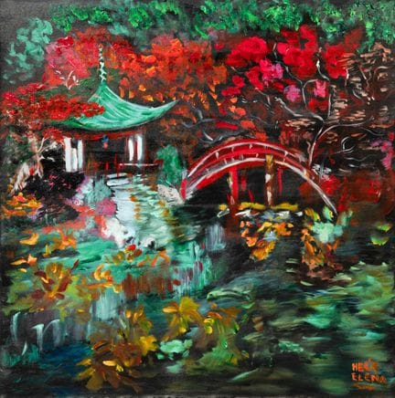 Elena HEL'R (1946)
Zen, 2022 
Oil on canvas, signe