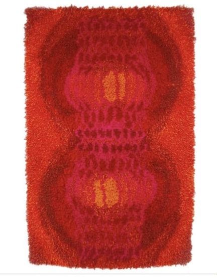 Finnish work, circa 1960
RUG by Terttu Tomero 
Mul